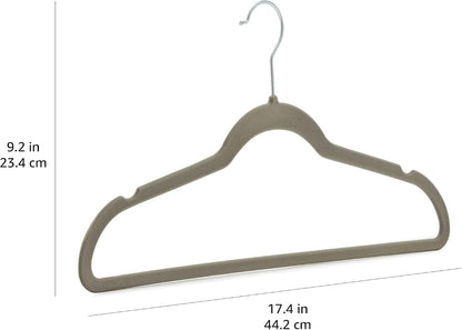Amazon_Basics_Slim_Velvet_Non-Slip_Space_Saving_Suit_Clothes_Hangers,_Sturdy_Metal,_Gray/Silver,_30-Pack