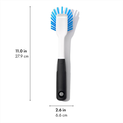 OXO_Good_Grips_Dish_Brush,_Nylon_Bristles_with_Built-in_Scraper,_Safe_for_Non-Stick_Cookware,_Non-Slip_Handle,_Dishwasher_Safe