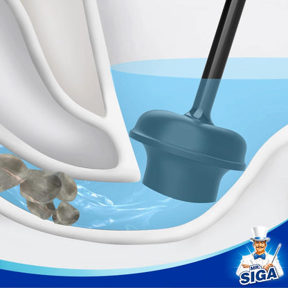 MR.SIGA_Toilet_Plunger_with_Holder,_Heavy_Duty_Toilet_Plunger_and_Holder_Combo_for_Bathroom_Cleaning,_Black