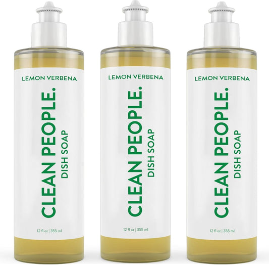 THE_CLEAN_PEOPLE_Liquid_Dish_Soap_-_Clean,_Simple_Ingredients_-_Extra_Scrubbing_Power_(Lemon_Verbena_Scent)_12_fl._oz_(3_Pack)