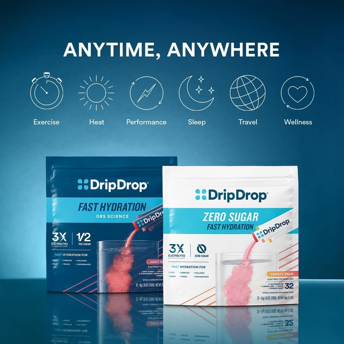 DripDrop_Hydration_Packets_-_Juicy_Variety_Pack_-_Single_Serve_Electrolytes_Powder_Drink_Mix_-_Grape,_Fruit_Punch,_Strawberry_Lemonade,_Cherry_-_Non-GMO,_Gluten_Free,_Vegan_-_32_Sticks