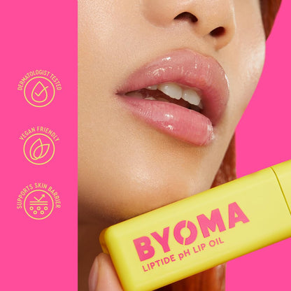 BYOMA_Liptide_pH_Lip_Oil_-_Glossy,_Non-Sticky_Gloss_with_pH_Adaptive_Tint_-_Peptide_Lip_Treatment_with_Peptides,_Avocado_&_Tamanu_Oils_-_Softens,_Plumps,_Hydrates_-_0.16_oz