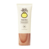 Sun Bum Daily SPF 30 Glow Sunscreen Face Lotion - Moisturizing Facial Sunscreen - Tinted - Dewy Finish - Hawaii 104 Act Compliant (Made without Octinoxate & Oxybenzone) - Travel Size - 1.7 oz
