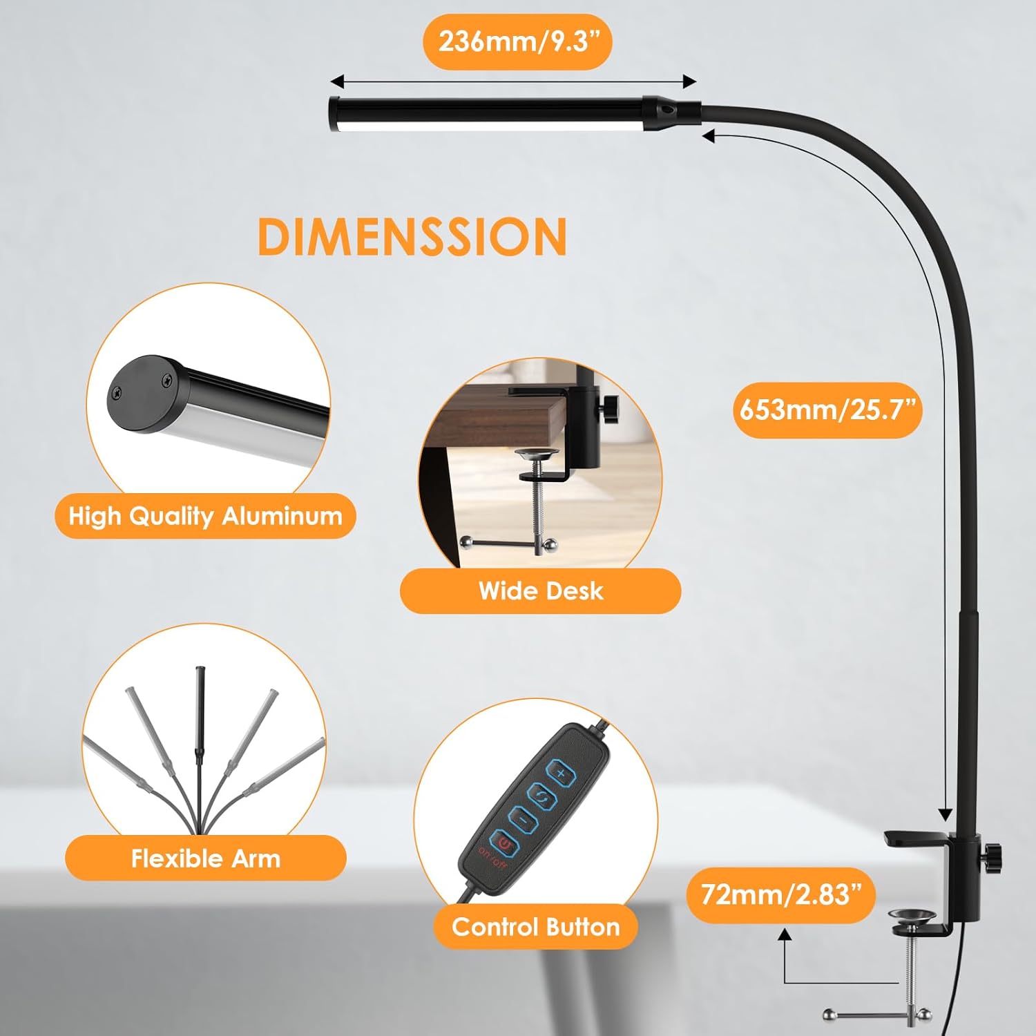ShineTech_LED_Desk_lamp_with_Clamp,_Eye-Caring_Clip_Lights_for_Home_Office,_3_Colors_Full_Brightness,_Flexible_USB_Adapter_Table_Lamp,_Black