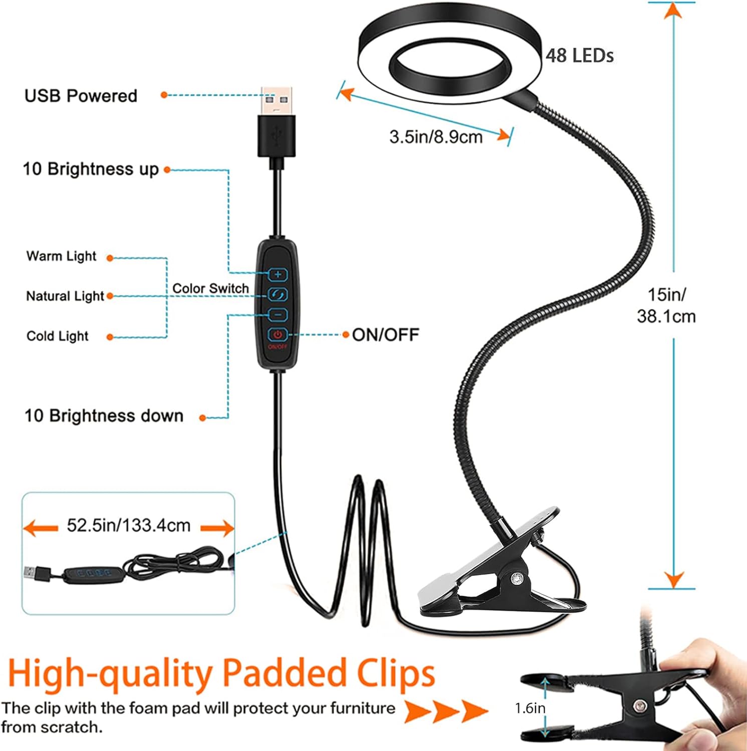 Clip_on_Light_LED_Reading_Book_Study_Lamp_3_Color_Modes_10_Brightness_Eye_Protection_360°_Flexible_Gooseneck_Student_Dormitory_Office_Desk_Lamp_at_Night_in_Bed