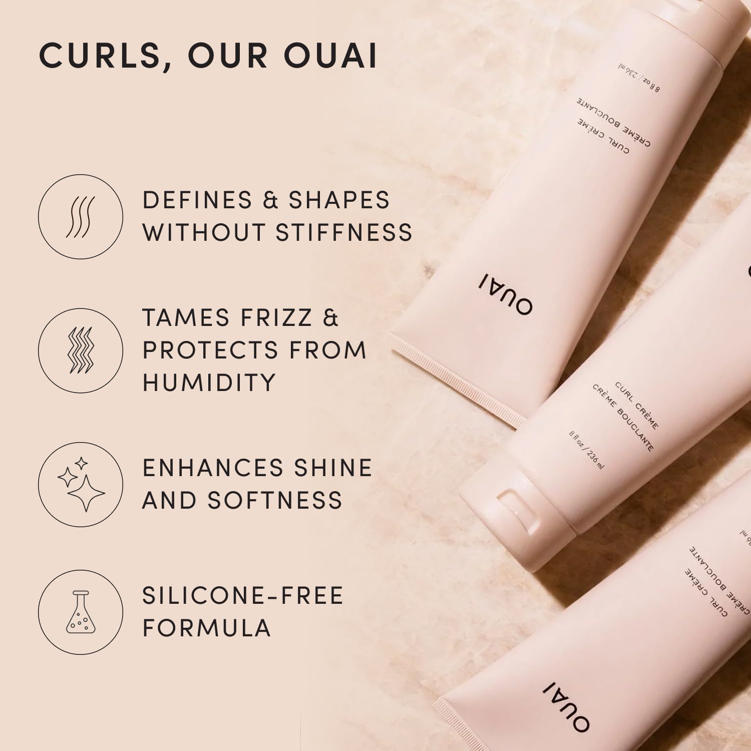 OUAI_Curl_Cream_-_Curl_Defining_Cream_with_Chia_&_Linseed_Oil_-_Enhances_Definition,_Hydration_&_Shine_-_Tames_Frizz_&_Protects_from_Humidity_-_Silicone-Free_Curly_Hair_Products_for_Women_(8_oz)