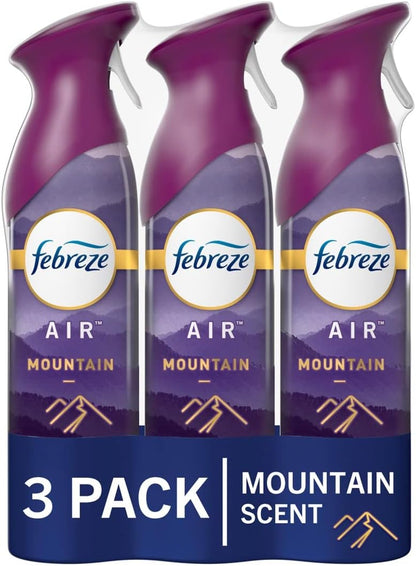 Febreze_Air_Mist_Air_Freshener_Spray,_Odor-Fighting_Room_Spray,_Air_Fresheners_for_Home_and_Bathroom_and_Kitchen,_Aerosol_Can,_Mountain_Scent,_Purple,_8.8oz_(Pack_of_3)
