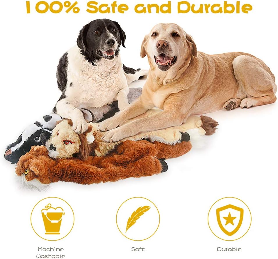 Dog_Squeak_Toys,_No_Stuffing_Plush_Dogs_Chew_Toy_Bundle_for_Small_Medium_Large_Breed_Chewer_Tough_Durable_Squeaky_Pet_Fetch_Puppy_Teething_Chewing_Interactive_to_Keep_Them_Busy_Best_Birthday_Gift