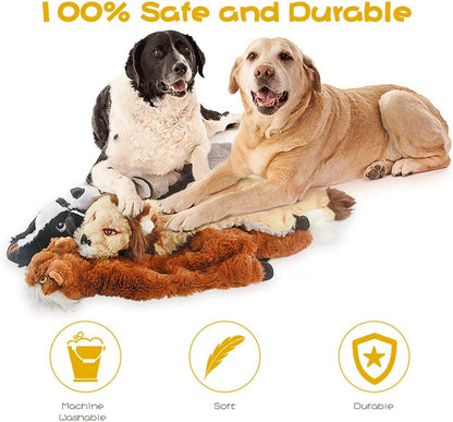 Dog_Squeak_Toys,_No_Stuffing_Plush_Dogs_Chew_Toy_Bundle_for_Small_Medium_Large_Breed_Chewer_Tough_Durable_Squeaky_Pet_Fetch_Puppy_Teething_Chewing_Interactive_to_Keep_Them_Busy_Best_Birthday_Gift