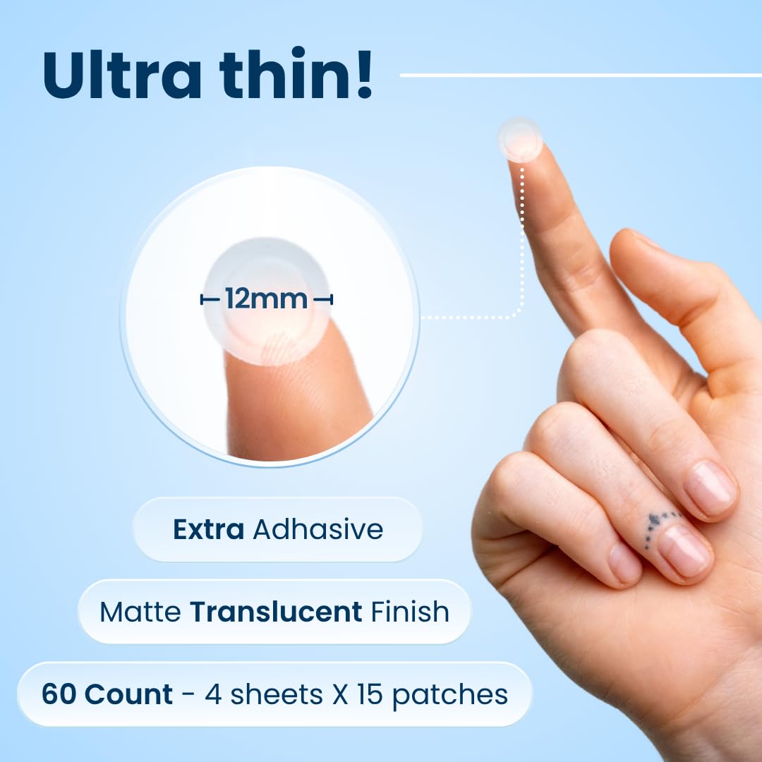 CLEAN_SKIN_CLUB_60_Invisible_Vegan_Pimple_Patches,_Derma_Dot_Hydrocolloid_for_Covering_Zits,_Blackhead,_Blemish,_Absorbing_Face_Cover_Sticker,_Skincare_Treatment,_Non_Toxic_Ingredients