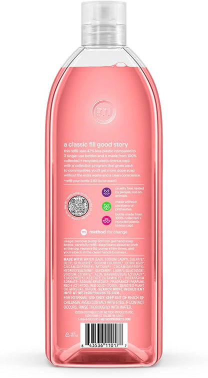 Method_Gel_Hand_Soap,_Refill,_Pink_Grapefruit,_34_Ounce,_1_pack_(Packaging_May_Vary)