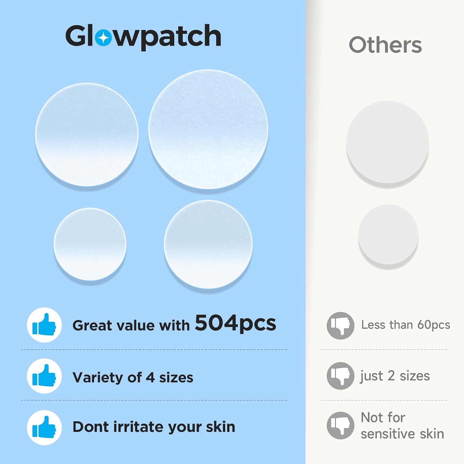 Pimple_Patches_for_Face_(504_Count),_FSA_Eligible_Acne_Patch_Bulk,_Zit_Stickers_4_Sizes,_Hydrocolloid_Spot_Stickers,_Clear_Acne_Dots_for_Covering_Zits,_Blemishes_and_Breakouts