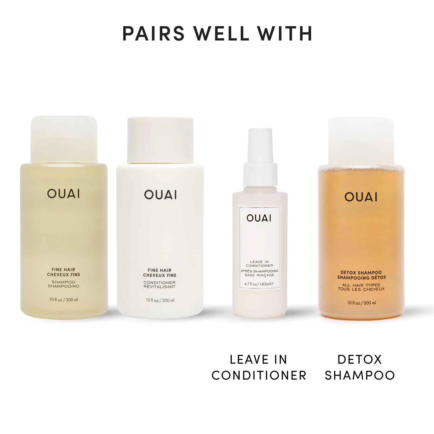 OUAI_Fine_Shampoo_and_Conditioner_Set_-_Sulfate_Free_Shampoo_and_Conditioner_for_Women_&_Men_-_Made_with_Keratin,_Marshmallow_Root,_Shea_Butter_&_Avocado_Oil_-_Free_of_Parabens_&_Phthalates_(10_Fl_Oz)