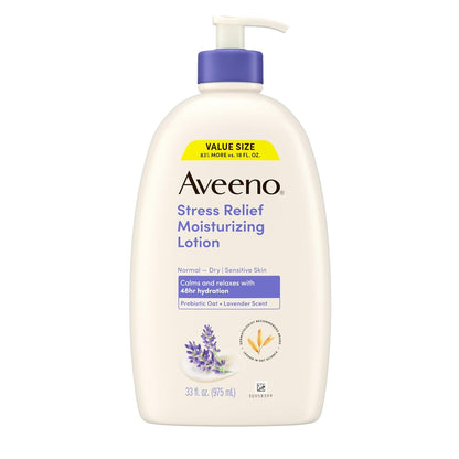 Aveeno_Stress_Relief_Moisturizing_Body_Lotion_with_Prebiotic_Oat_&_Lavender_Scent_for_Sensitive_Skin,_Calms_&_Relaxes_with_48_Hour_Hydration,_Fast_Absorbing_&_Non-Greasy,_33_fl._oz