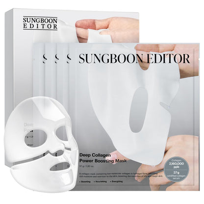 SUNGBOON_EDITOR_Deep_Collagen_Overnight_Mask_Hydrating_Mask_for_Glass_Skin,_Wrinkle_Care,_Firming_&_Pore_Refining_2,160,000PPB_Collagen_+_9_Peptides_Korean_Skincare,_4ea_Gifts_for_Women