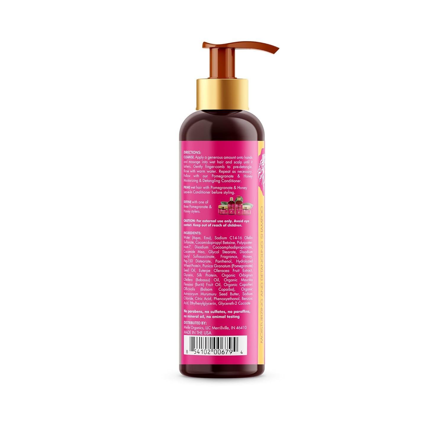 Mielle_Organics_Pomegranate_&_Honey_Detangling_&_Moisturizing_Shampoo_-_Curly_Hair_Shampoo_for_Women_-_Enriched_with_Honey_&_Babassu_Oil_to_Lift_Dirt,_Loosen_Tangles_&_Retain_Moisture_(12_Fl_Oz)