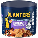 PLANTERS Mixed Nuts Unsalted, Party Snacks, Plant-Based Protein, 10.3 oz Canister