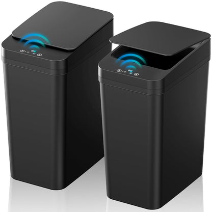 Bathroom_Trash_Can_with_Lid,_KOEYLE_2_Pack_2.2_Gallon_Automatic_Touchless_Garbage_Can,_Small_Motion_Sensor_Smart_Trash_Can,_Slim_Waterproof_Trash_Bin_for_Bedroom,_Bathroom,_Office,_Living_Room_(Black)