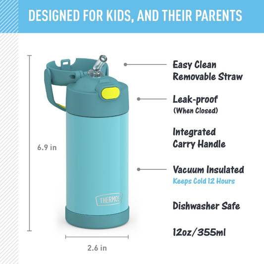 THERMOS_FUNTAINER_Water_Bottle_with_Straw_-_12_Ounce_-_Kids_Stainless_Steel_Vacuum_Insulated_Water_Bottle_with_Lid,_Blue/Green