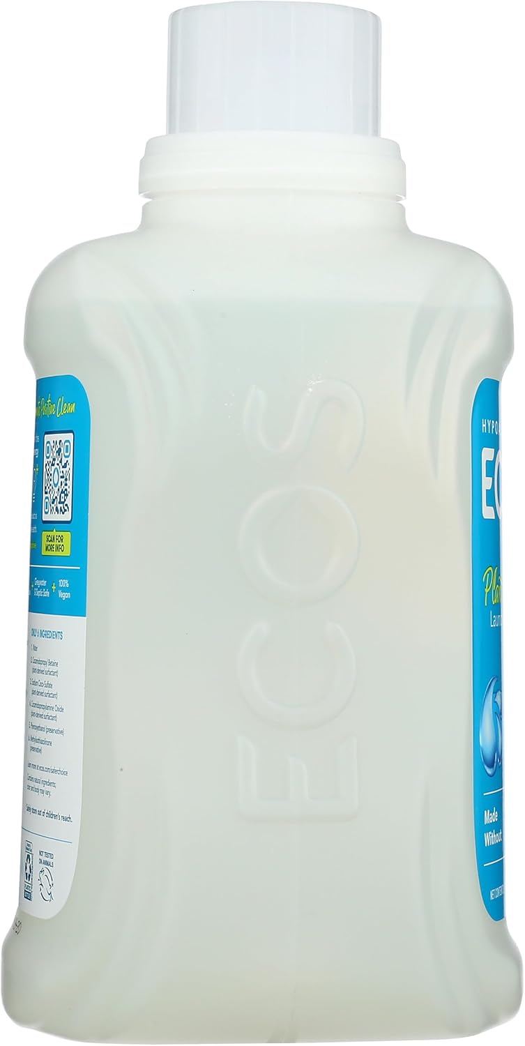 ECOS_Laundry_Detergent_Liquid,_100_Loads_-_Dermatologist_Tested_Laundry_Soap_-_Hypoallergenic,_EPA_Safer_Choice_Certified,_Plant-Powered_-_Free_&_Clear,_100_Fl_Oz