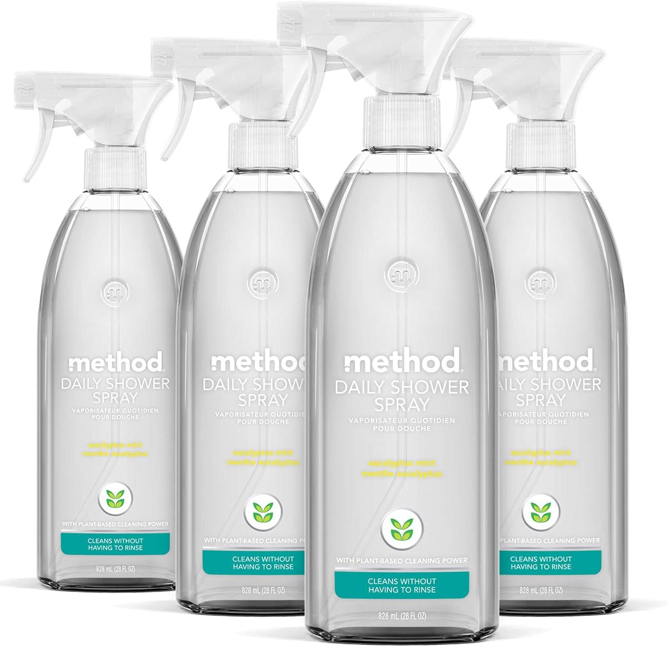 Method_Daily_Shower_Cleaner_Spray,_&_Spray_and_Walk_Away,_Eucalyptus_Mint_Scent,_28_Fl_Oz,_(Pack_of_4),_Packaging_May_Vary