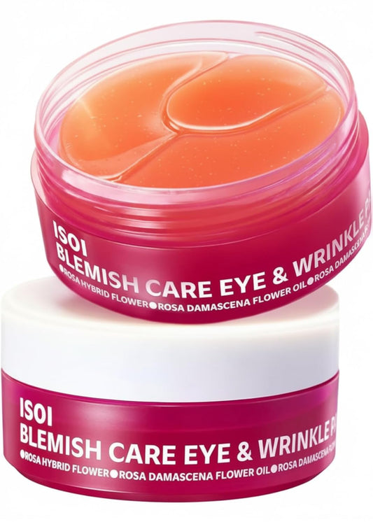ISOI_Blemish_Care_Under_Eye_Patch_for_Dark_Circles,_Puffiness_and_Wrinkles,_Hydrating_Gel_Eye_Masks_with_Hyaluronic_Acid_&_Bulgarian_Rose_Oil,_Korean_Skin_Care_(90_pcs,_3.17_oz)