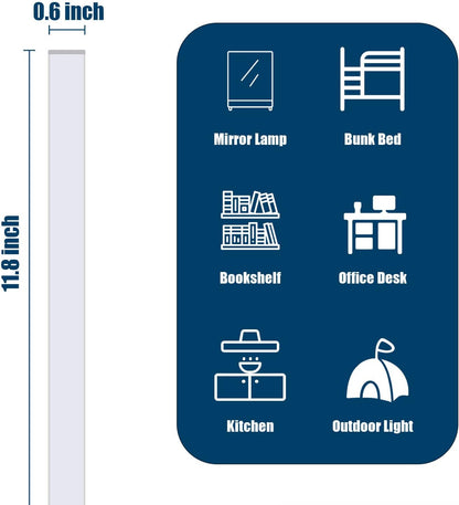 USB_Powered_Under_Cabinet_Lighting,_12"_Tool-Free_Mount_Dimmable_LED_Strip_for_Pantry_&_Workspace