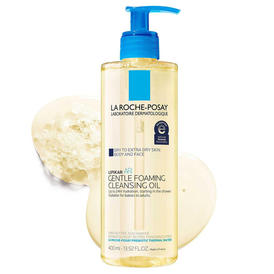 La_Roche-Posay_Lipikar_AP+_Gentle_Foaming_Cleansing_Oil,_Gentle_Oil_Cleanser_for_Face_and_Body_Formulated_with_Niacinamide,_Long-Lasting_24-hour_Hydration,_Fragrance-Free_&_Soap_Free