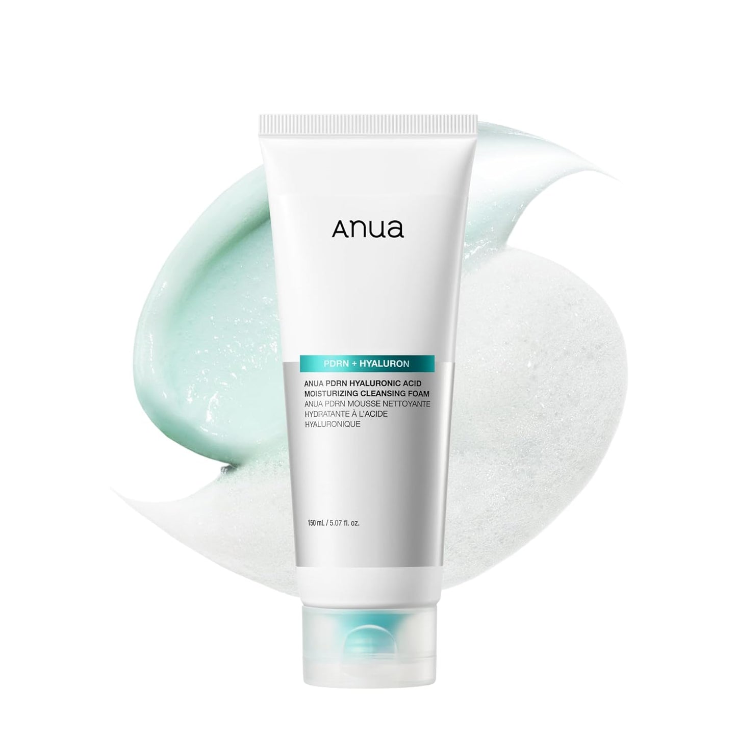 Anua_PDRN_Hyaluronic_Acid_Moisturizing_Cleansing_Foam,_Daily_Gentle_Face_Wash_for_Dry_Skin,_Salmon_DNA_Hydrating_&_Soft_Facial_Cleanser,_Barrier_Repair_&_Glow_Glass_Skin,_Korean_Skincare,_5.07_fl_oz.