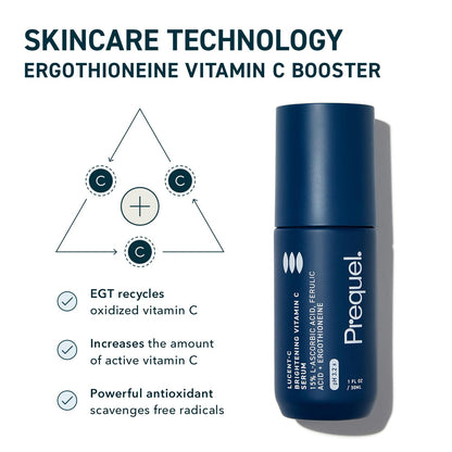 Prequel_Skin_Lucent-C,_Vitamin_C_Serum_for_Face._Professional_Facial_L-Ascorbic_Acid,_Ferulic_Acid_Formula_with_Niacinamide._Clinical_Skincare_for_Luminous_Firm_Skin._1oz_Pump