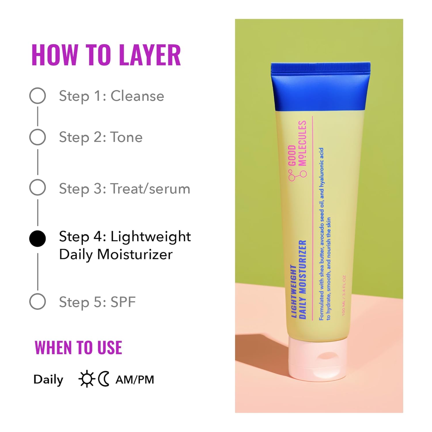 Good_Molecules_Lightweight_Daily_Moisturizer_Face_Cream_–_100_ml_/_3.38_fl_oz_-_Non-Greasy_Facial_Moisturizer_Face_Lotion_with_Shea_Butter_&_Hyaluronic_Acid