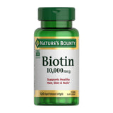 Biotin, Supports Healthy Hair, Skin and Nails, 10,000 mcg, Rapid Release Softgels, 120 Ct