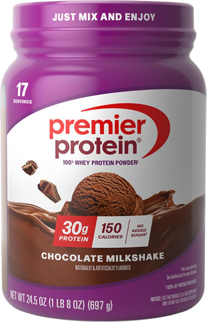 Premier_Protein_Powder,_Chocolate_Milkshake,_30g_Protein,_No_Added_Sugar,_100%_Whey_Protein,_Keto_Friendly,_Soy_&_Gluten_Free,_24.5_oz_(17_Servings)