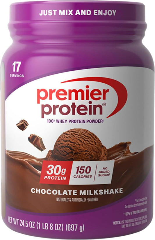 Premier_Protein_Powder,_Chocolate_Milkshake,_30g_Protein,_No_Added_Sugar,_100%_Whey_Protein,_Keto_Friendly,_Soy_&_Gluten_Free,_24.5_oz_(17_Servings)