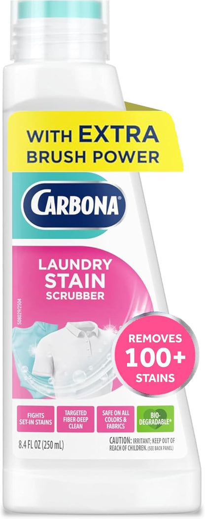Carbona_Laundry_Stain_Scrubber_&_Remover_(8.4_Fl_Oz),_Extra-Strength_Bio-Enzyme_Formula,_Brush-Top_Applicator_for_Fiber-Deep_Clean,_Fast_&_Easy