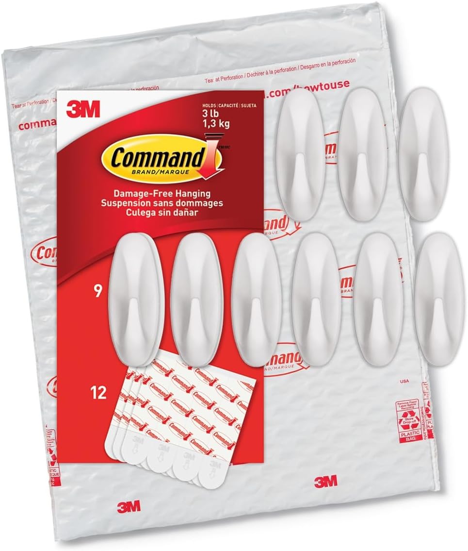 Command_Medium_Designer_Hooks,_9_Hooks_and_12_Strips,_Damage-Free_Hanging_Wall_Hook_with_Adhesive_Strips,_No_Tools_Great_for_Hanging,_Organization_and_Storage,_Holds_up_to_3_lb