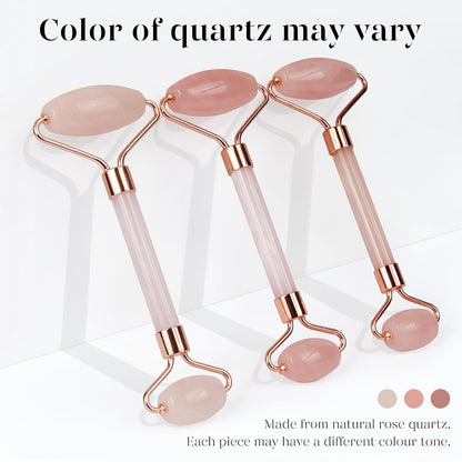 BAIMEI_IcyMe_Jade_Roller_&_Gua_Sha,_Face_Roller_Redness_Reducing_Skin_Care_Tools,_Self_Care_for_Men_Women,_Massager_for_Face,_Eyes,_Neck,_Relieve_Fine_Lines_and_Wrinkles_-_Rose_Quartz
