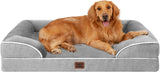 EHEYCIGA Orthopedic Dog Beds for Extra Large Dogs, Waterproof Memory Foam XL Pet Bed with Sides, Non-Slip and Egg-Crate Foam Big Dog Couch Bed with Washable Removable Cover