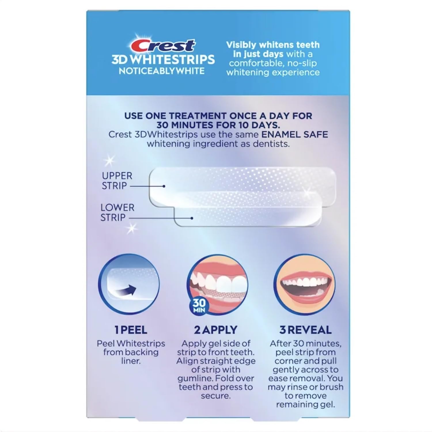Crest_3D_Whitestrips,_Noticeably_White,_Teeth_Whitening_Strip_Kit,_20_Strips_(10_Count_Pack)