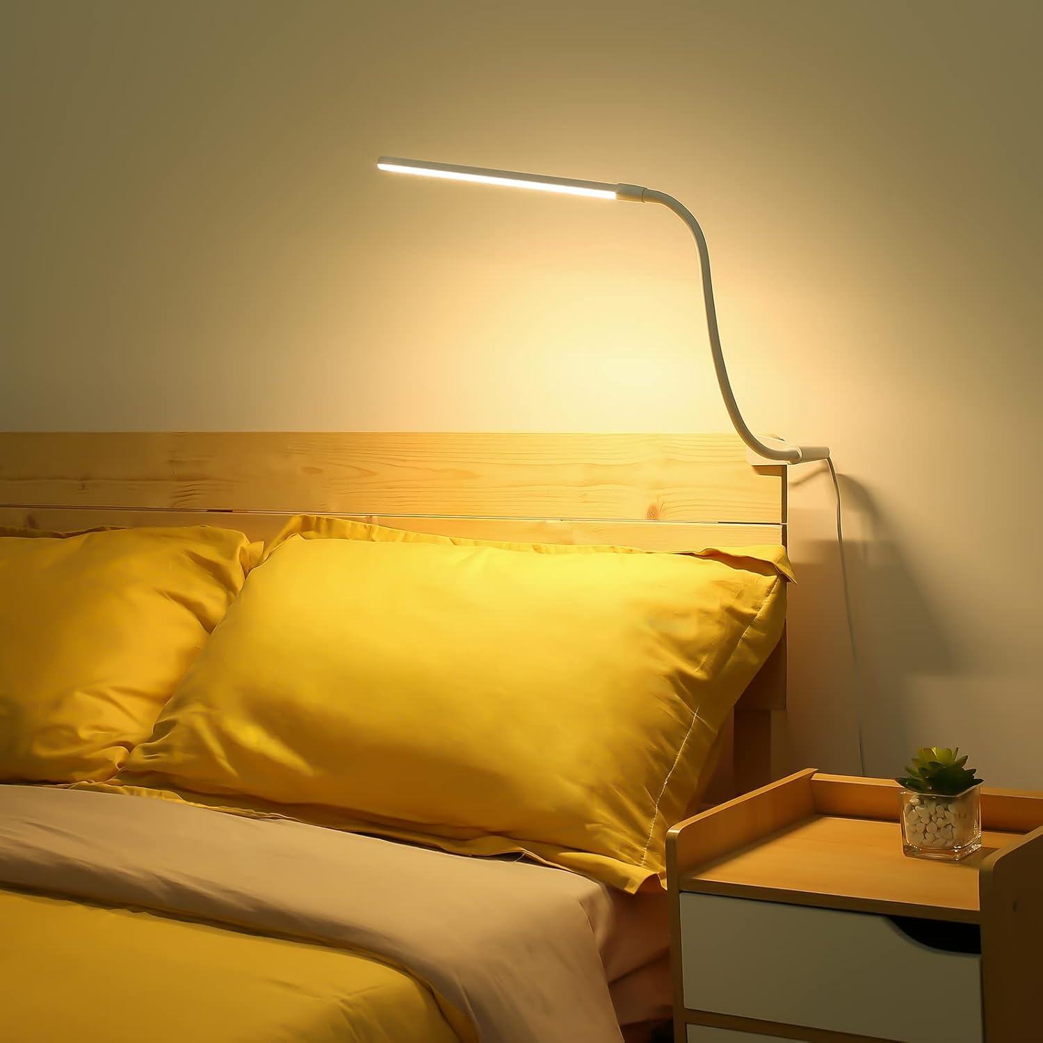 Lepro_Small_Desk_Lamp_with_Clamp,_LED_Reading_Lamps_with_450LM,_3_Color_Modes_10_Brightness,_Dimmable_USB_Clip_on_Desk_Light_with_Gooseneck_Swing_Arm_for_Nail,_Home_Office_and_Dorm_(White)