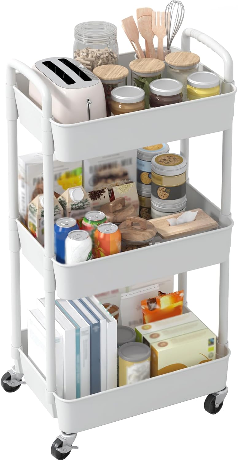 Sywhitta_3-Tier_Plastic_Rolling_Utility_Cart_with_Handle,_Multi-Functional_Storage_Trolley_for_Office,_Living_Room,_Kitchen,_Movable_Storage_Organizer_with_Wheels,_White