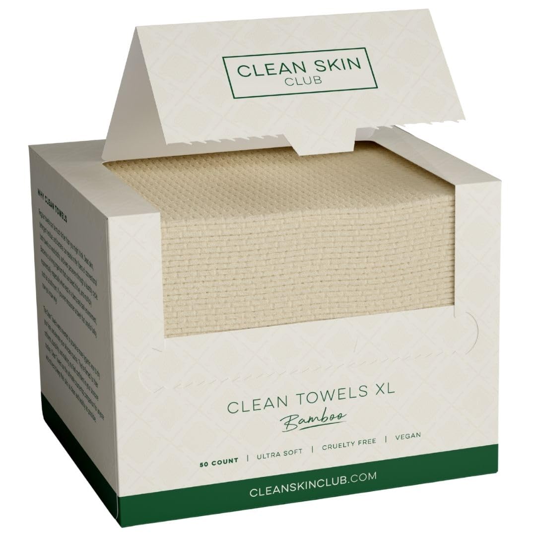 Clean_Skin_Club_Bamboo_Viscose_Clean_Towels®_XL_100%_USDA_Biobased_Face_Towel,_Disposable_Face_Towelette,_Makeup_Remover_Dry_Wipes,_Ultra_Soft,_50_Ct,_1_Pack