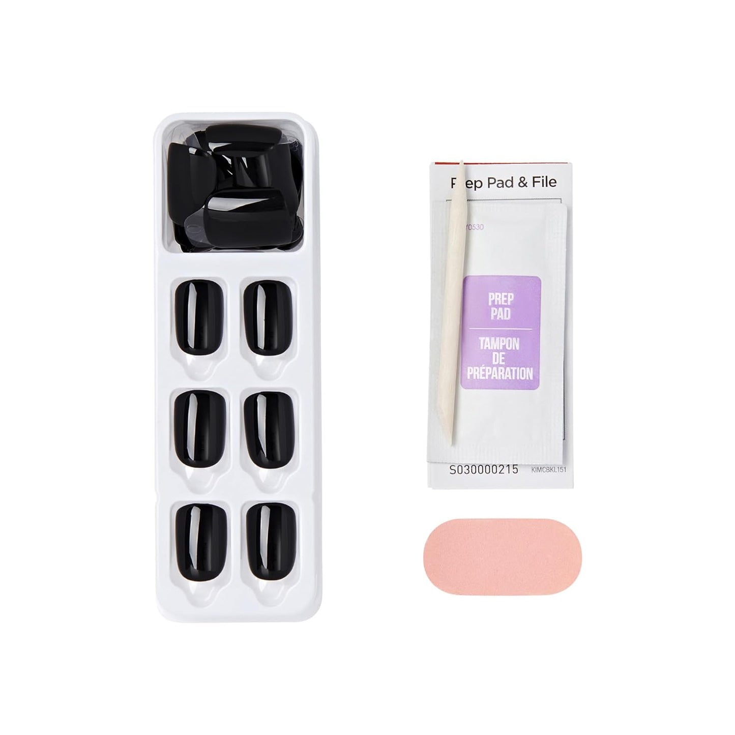 KISS_imPRESS_No_Glue_Mani_Press_On_Nails,_Color,_'All_Black',_Black,_Short_Size,_Squoval_Shape,_Includes_30_Nails,_Prep_Pad,_Instructions_Sheet,_1_Manicure_Stick,_1_Mini_File