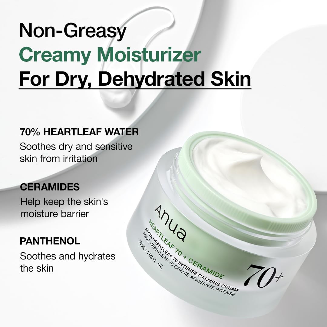 Anua_Heartleaf_70_Intense_Calming_Cream_with_Ceramide_&_Panthenol,_Face_Moisturizer_for_Dry_Skin,_Barrier_Repair,_Glass_Skin_Hydration,_Fragrance-free,_Paraben-free,_Korean_skin_care,_1.69_fl.oz