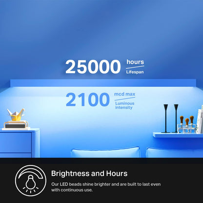 Kasa_Smart_LED_Light_Strip,_50_Color_Zones_RGBIC,_16.4ft_Wi-Fi_LED_Strip_Works_w/_Alexa,_Google_Home_&_SmartThings,_High_Brightness,_16M_Colors,_PU_Coating,_Trimmable,_2_Yr_Warranty_(KL420L5)