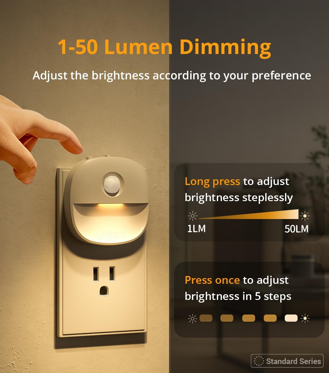 Lyridz_Plug_in_Night_Light_with_Motion_Sensor_and_Dusk_to_Dawn_Sensor,_Dimmable_Warm_Nightlight_with_1-50lm_Adjustable_Brightness_Indoor_for_Bedroom,_Bathroom,_Stairs,_Hallway,_2_Pack