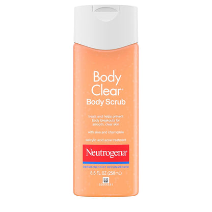Neutrogena_Body_Clear_Acne_Body_Wash_and_Exfoliating_Body_Scrub,_2%_Salicylic_Acid_Cleanser,_Chest,_Shoulder_&_Back_Acne_Treatment,_Non-Comedogenic,_Oil-Free_Shower_Gel,_8.5_fl_oz