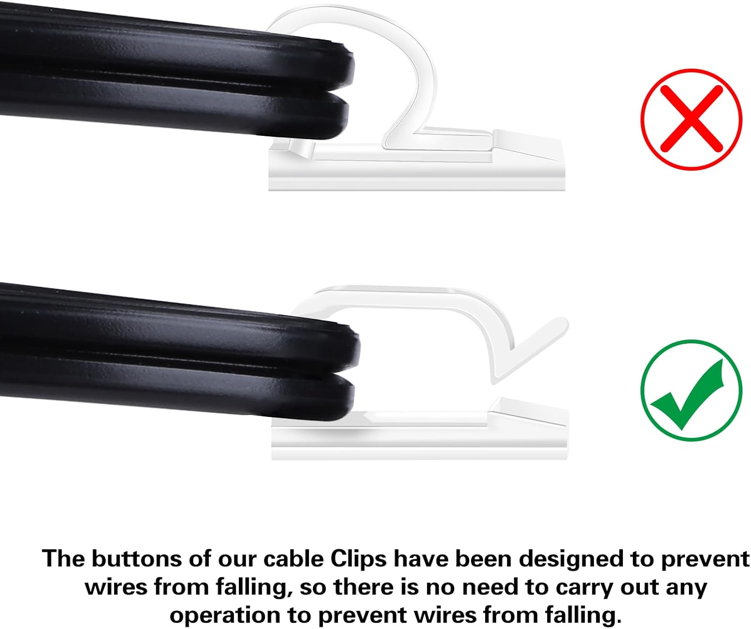 60_PCS_XHF_5/8”_Adhesive_Cable_Wire_Clips_Clear,_Outdoor_Christmas_Light_Clips,_Cable_Staples_Cable_Management_Wire_Organizer_Cord_Holder_for_Under_Desk,_Car,_Wall,_TV_PC_Ethernet_Cable