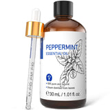 HIQILI 1 Fl Oz Peppermint Oil, for Homemade Spray, Diffuser, 100% Pure Natural 30ML