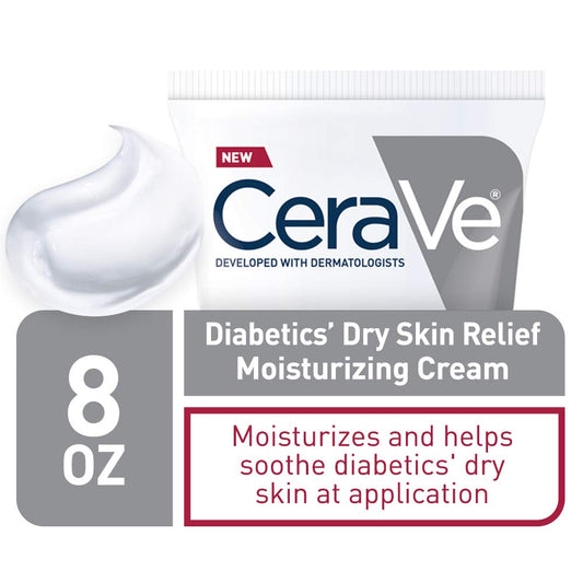 CeraVe_Moisturizing_Cream_for_Diabetics’_Dry_Skin,_Urea_Cream_with_Bilberry_for_Face_and_Body,_Fragrance_Free_&_Paraben_Free,_8_Ounce